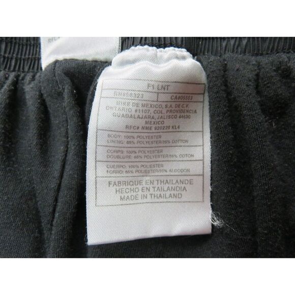 Nike‎ Black Sweat Pants Women's Size Medium M (8-10) Black Pockets Draw String - Picture 4 of 8
